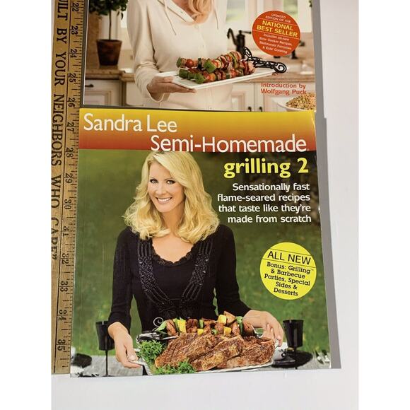 Sandra Lee Semi-Homemade Cookbook Lot of 2 - Cooking 2005 & Grilling 2 2008 - Picture 5 of 9